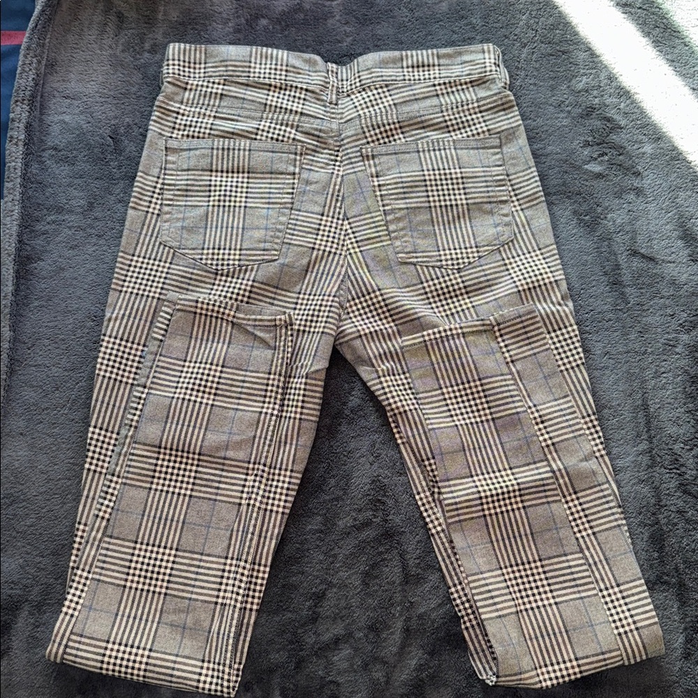 H&M Skinny-fit, 5-pocket pants in stretch cotton twill/plaid - 29 - Picture 3 of 3